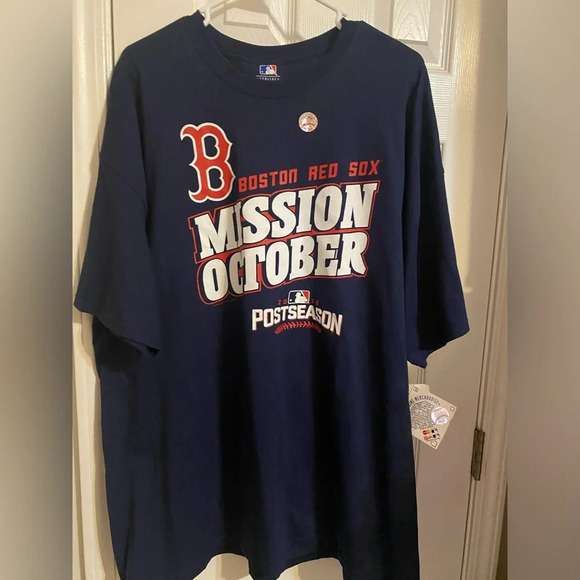 NWT Boston Red Sox Mission October Tee Shirt - Picture 1 of 9